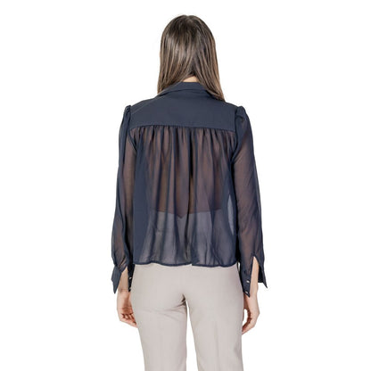 Blue Polyester Shirt
