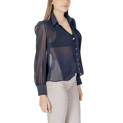 Blue Polyester Shirt