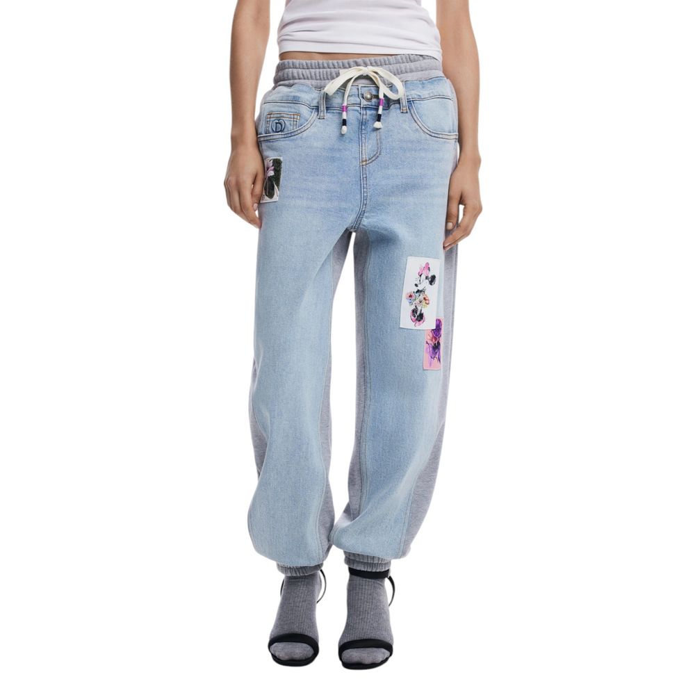 Light Blue Cotton Boyfriend Jean
