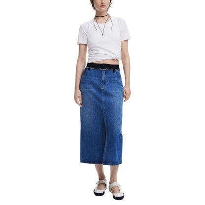 Blue Polyester Long