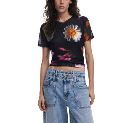 Black Polyester T-Shirt