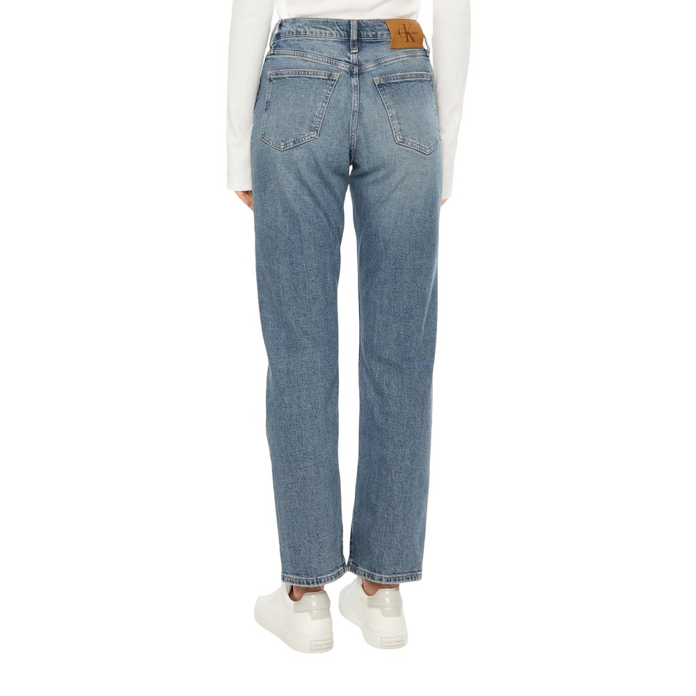 Blue Cotton Slim Fit Jean