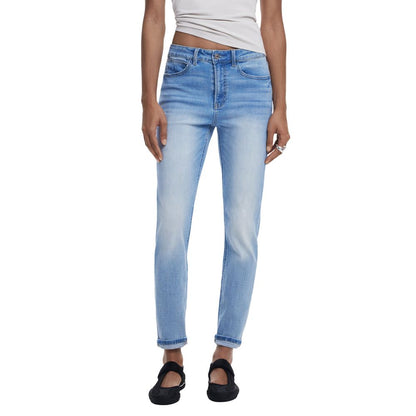Light Blue Cotton Skinny Jean