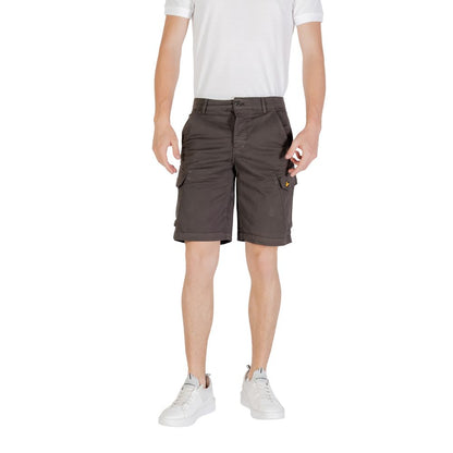 Gray Cotton Bermuda