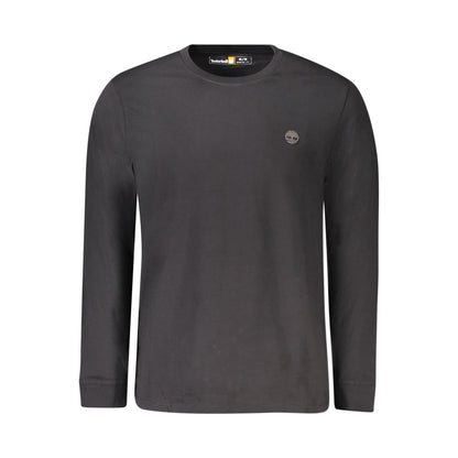 Black Cotton Men T-Shirt