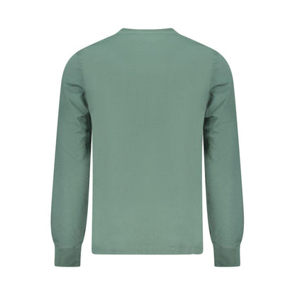 Green Cotton Men T-Shirt