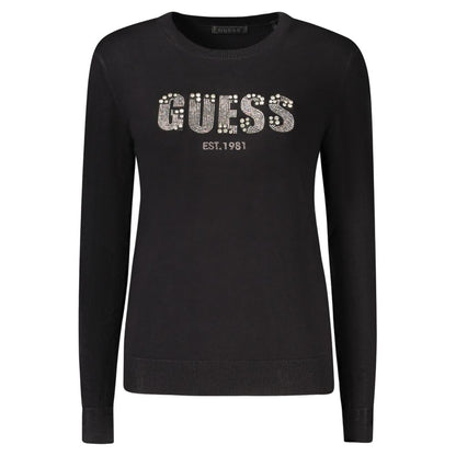Black Viscose Women Sweater