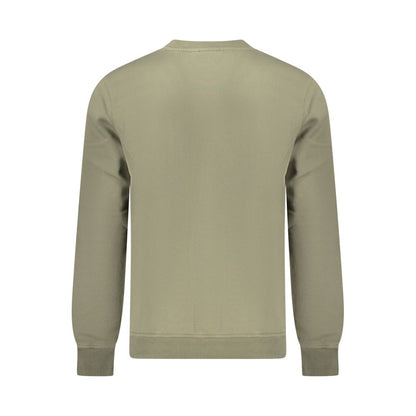 Green Cotton Men Sweater