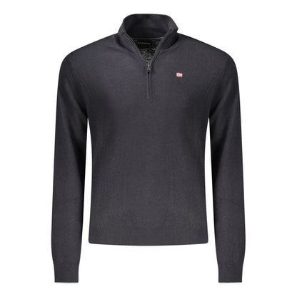 Black Wool Men Sweater