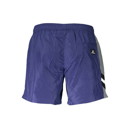 Blue Polyester Swimwear