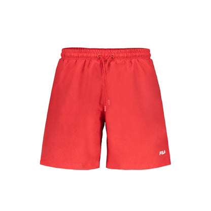 Red Polyester Swimwear
