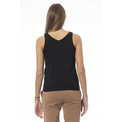 Black Fabric Tank Top