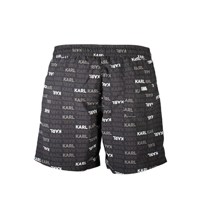 Black Polyester Swimwear