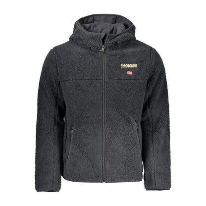 Black Polyester Jackets & Coat