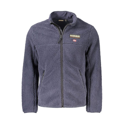 Blue Polyester Men Sweater