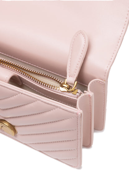 Powder Pink Mini Love Bag One Chevron