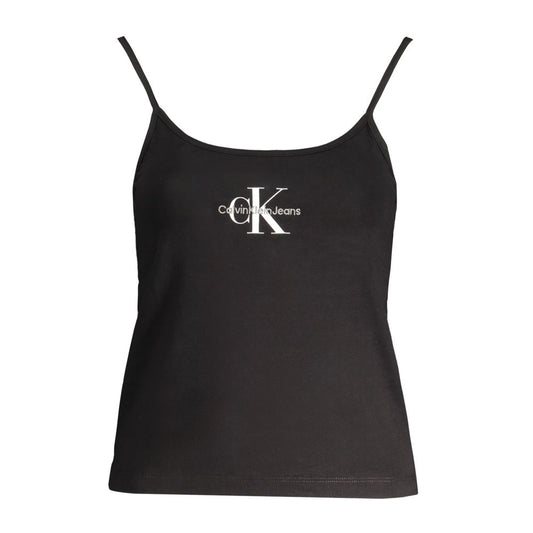 Black Cotton Tank Top