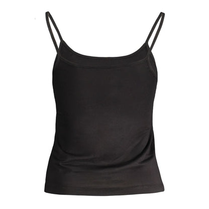 Black Cotton Tank Top