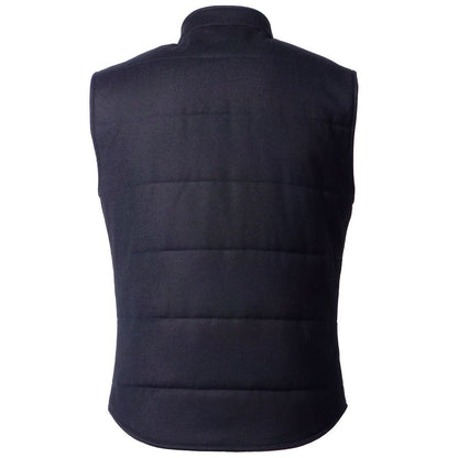Blue Wool Sleveless Jacket