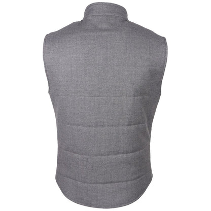 Gray Wool Sleveless Jacket