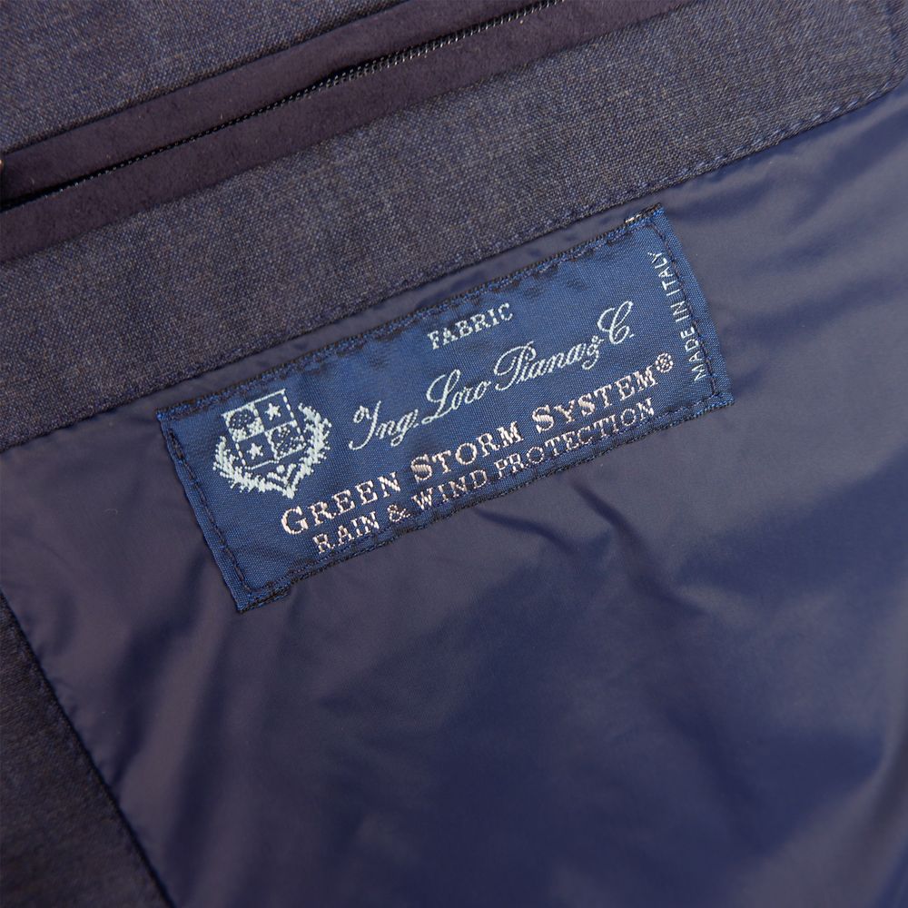 Blue Wool Men Vest