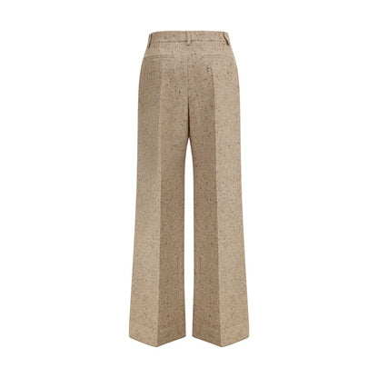 Palazzo Trousers in Bottonato Natté