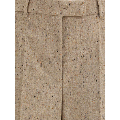 Palazzo Trousers in Bottonato Natté