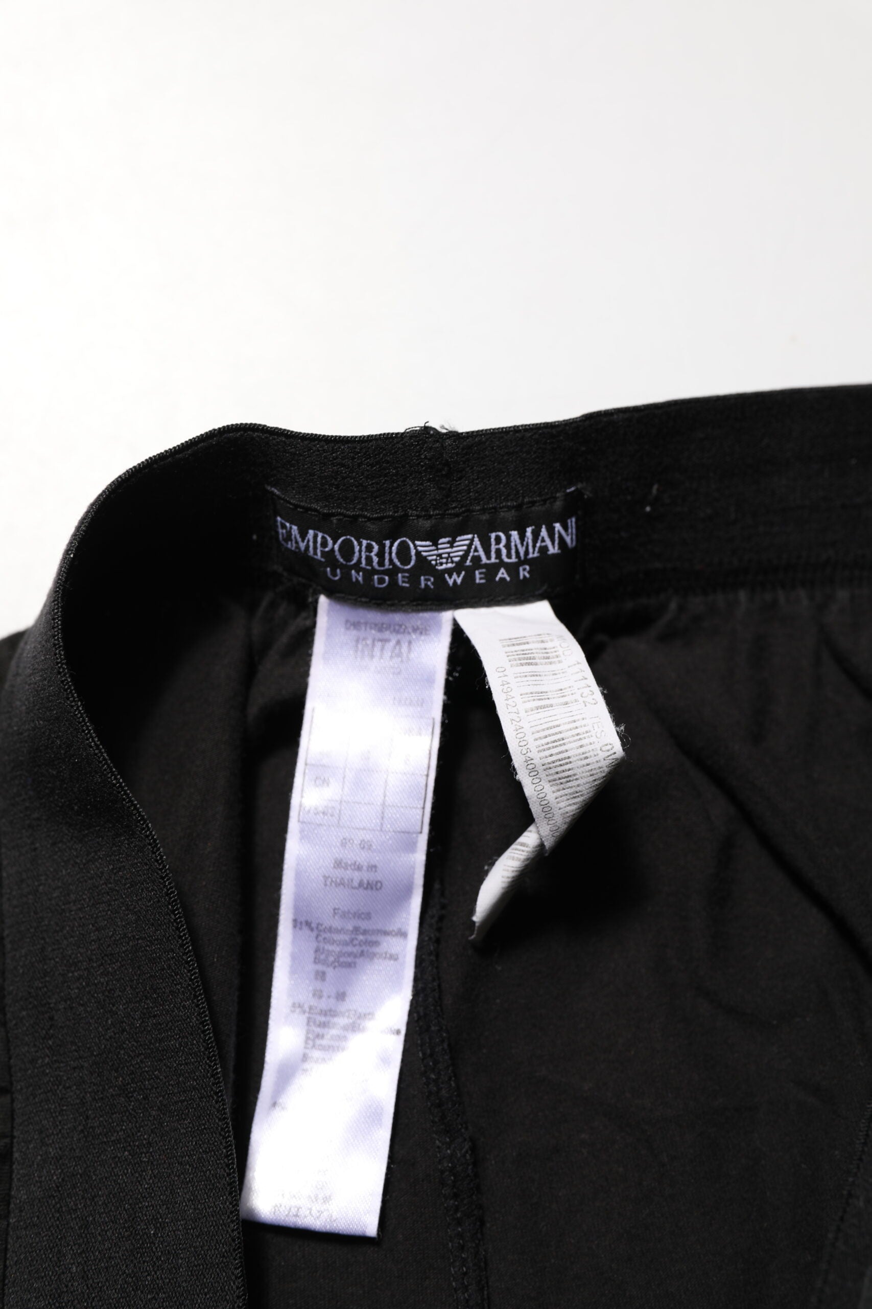Black Cotton Blend Logo Waistband Trouser Pants