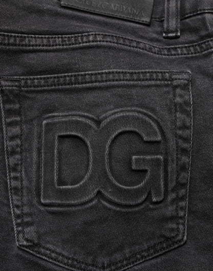 Dark Gray Cotton Stretch Denim Trouser Jeans