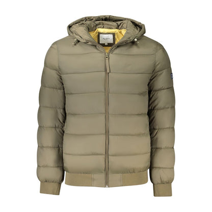 Brown Polyamide Jackets & Coat