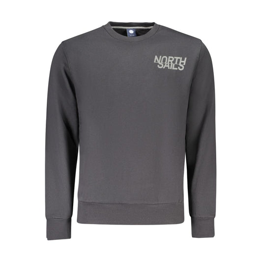 Black Cotton Sweatshirt