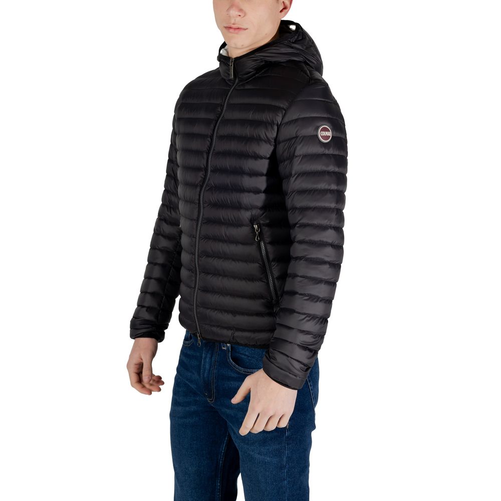 Black Nylon Jackets & Coat