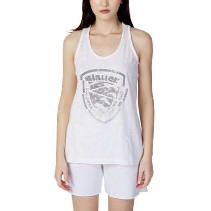 Blauer Tank-Top Kvinna