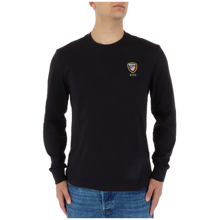 Blauer T-shirt Man