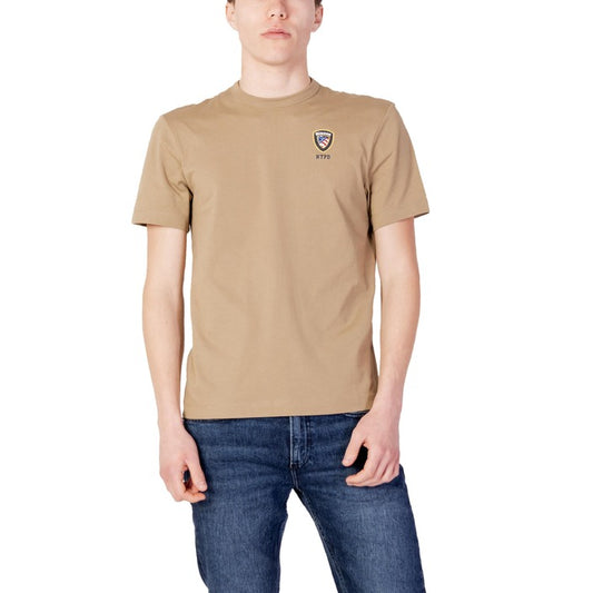 Blauer T-shirt Man