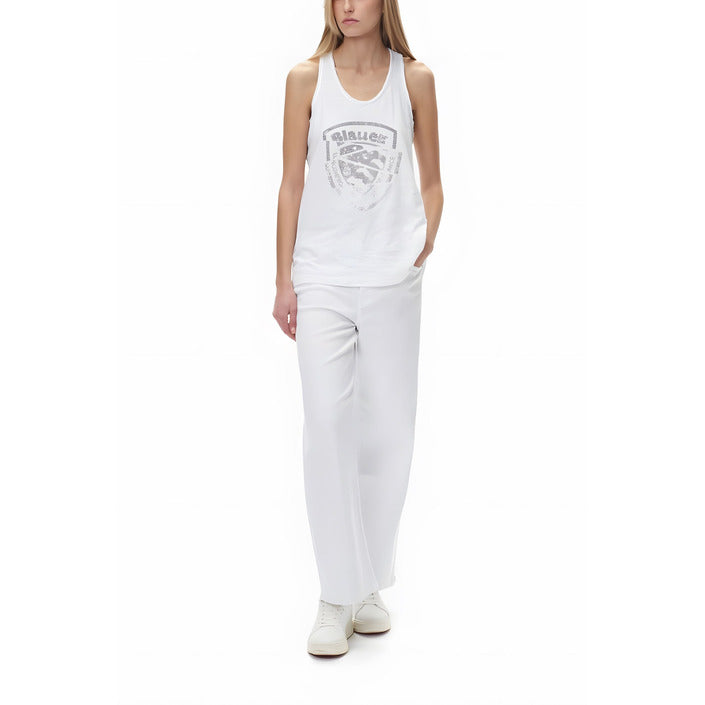 Blauer Tank-Top Kvinna