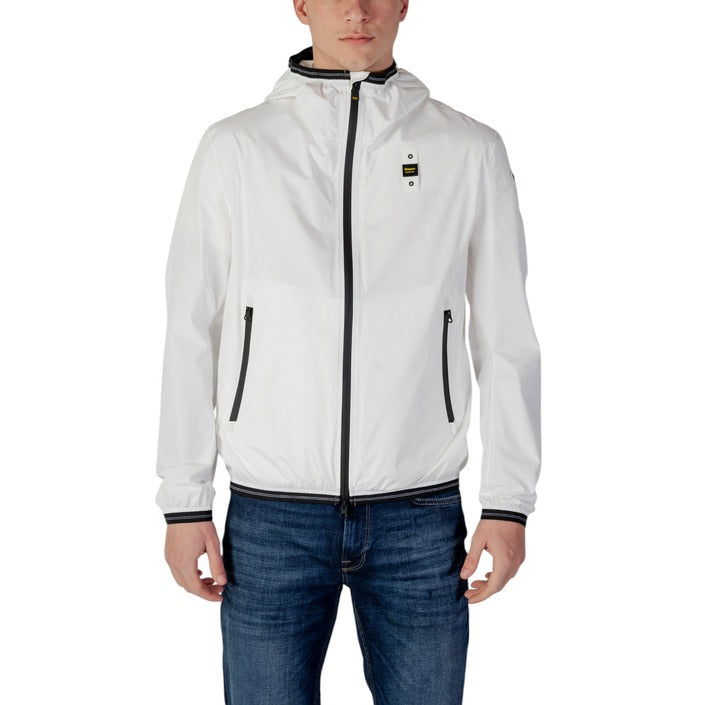 Blauer Vindjacka Man