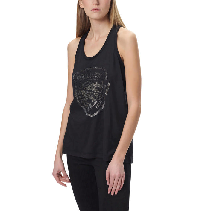 Blauer Tank-Top Kvinna