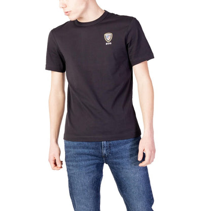 Blauer T-shirt Man