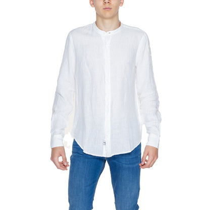 Blauer Skjorta Man