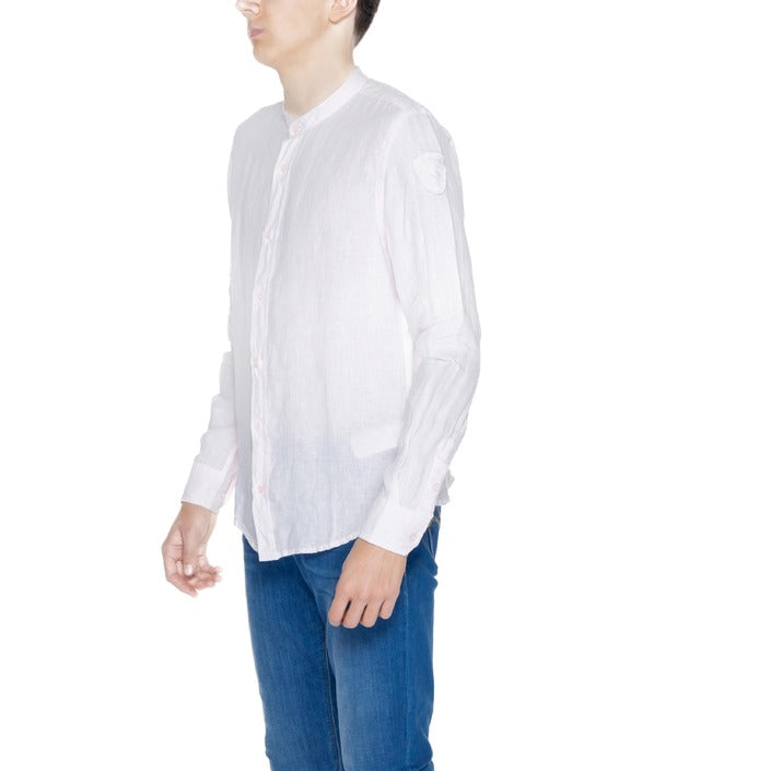 Blauer Skjorta Man
