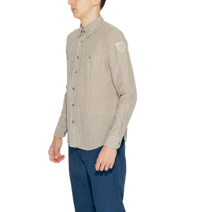 Blauer Skjorta Man