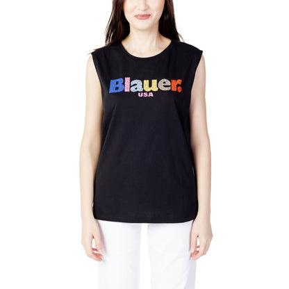 Blauer Tank-Top Kvinna