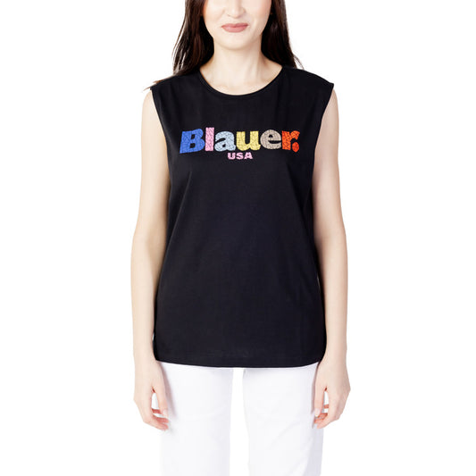 Blauer Tank-Top Kvinna