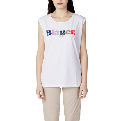 Blauer Tank-Top Kvinna